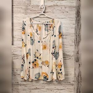 Ladies large lucky brand lightweight top floral